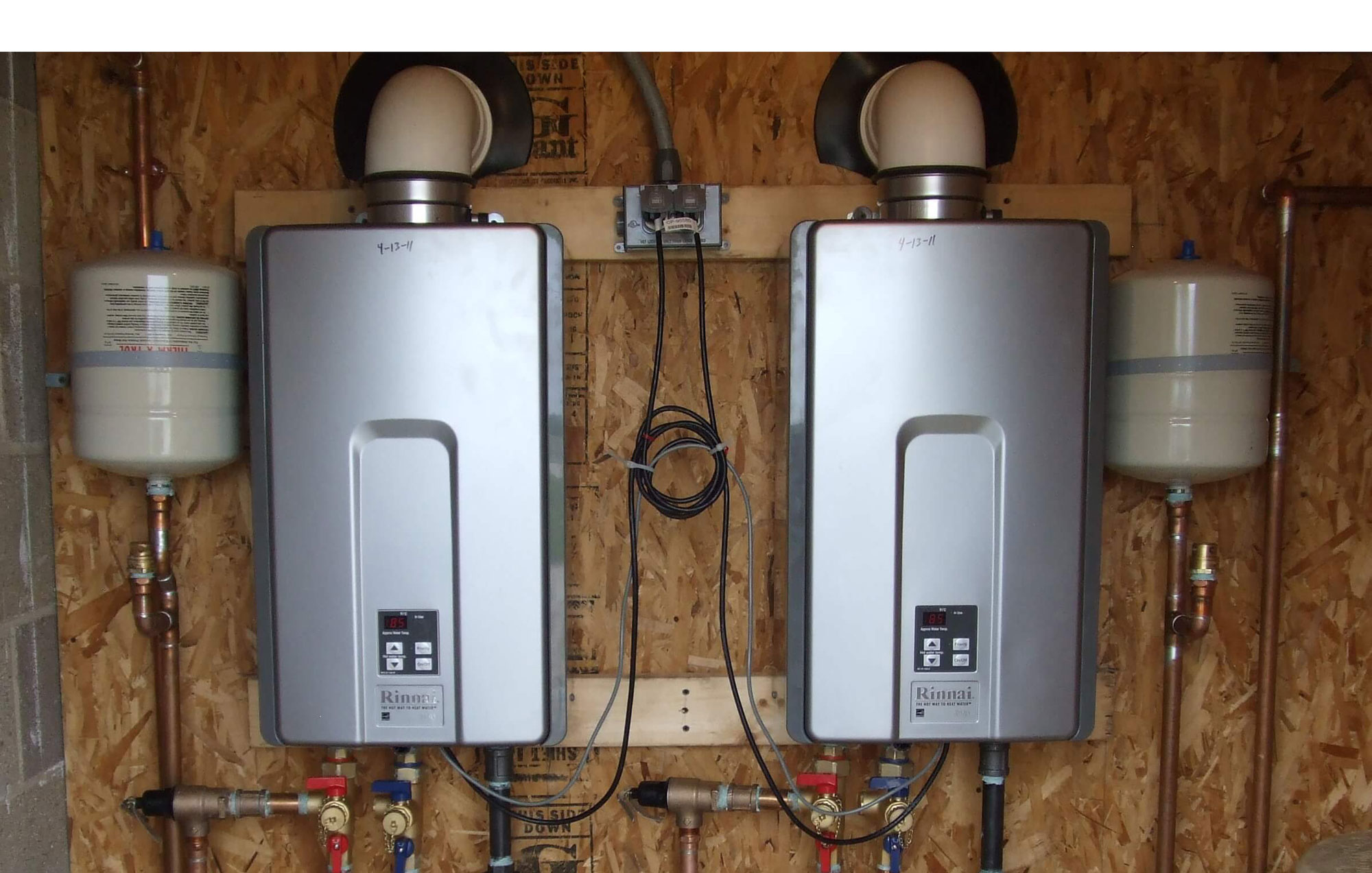 Tankless Water Heater Installation in Somerset, MA. Slide